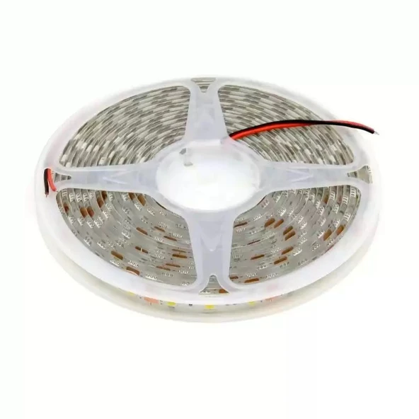 5metre silikonlu şerit LED 5050 DC12V RGB renkli (60Led/M) IP65 ışık aydınlatma lambası Kendinden yapışkanlı - 8