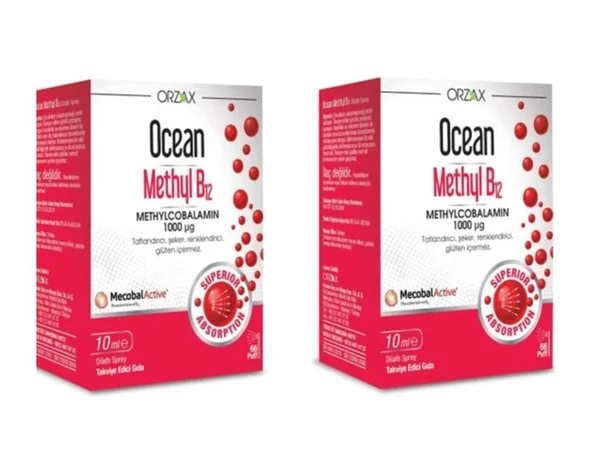 Ocean Methyl B12 1000 Mcg Methylcobalamin10 Ml - 2 ADET - SKT:04/2027 ürün görseli 1