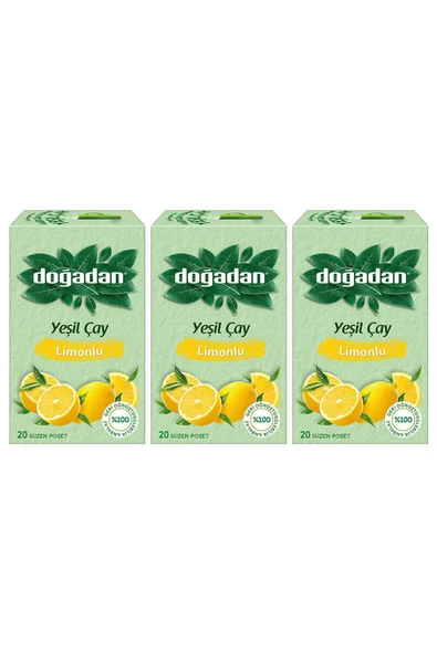 Doğadan Yeşil Çay Limonlu 20'li x 3 - 2