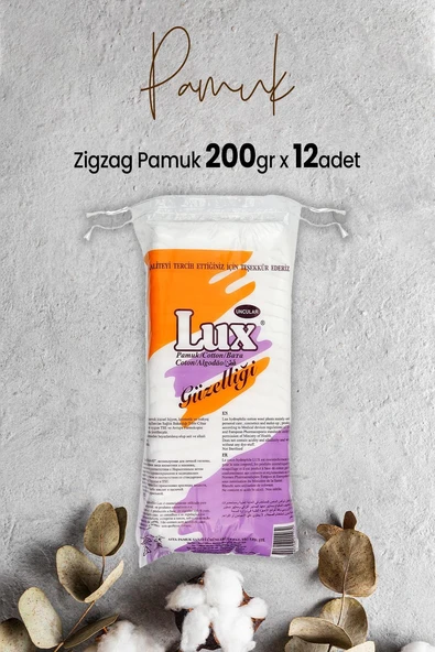 Lux Zigzag Pamuk 200 gr x 12 Adet ürün görseli