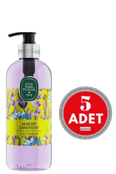 Eyüp Sabri Tuncer Alaçatı Lavantası Doğal Zeytinyağlı Sıvı Sabun 500 ml ürün görseli