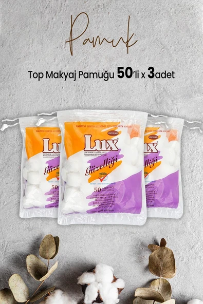 Lux Top Makyaj Pamuğu 50'li x 3 Adet ürün görseli