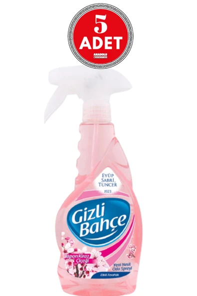 Eyüp Sabri Tuncer Gizli Bahçe Oda Kokusu Japon Kiraz Çiçeği 500 ml x 5 Adet ürün görseli