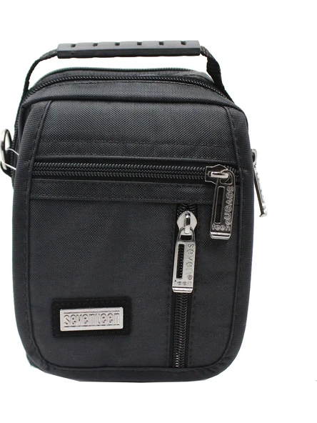 Seventeen Çok Gözlü Erkek El ve Omuz Askılı Çanta Siyah 3450
