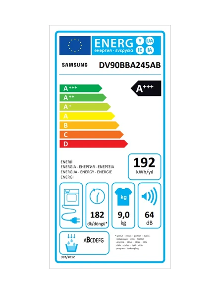 Samsung DV90BBA245ABAH 9 KG Çamaşır Kurutma Makinesi - Resim 7