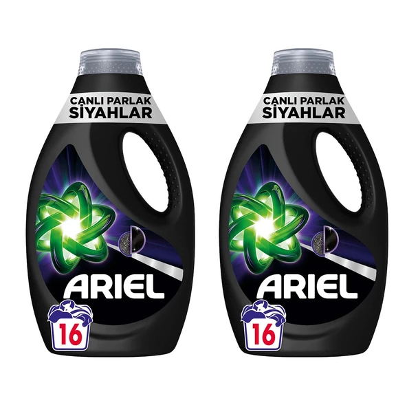 Ariel Canlı Parlak Siyahlar Sıvı Çamaşır Deterjanı 16 Yıkama x 2 Adet