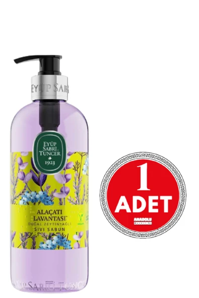 Eyüp Sabri Tuncer Alaçatı Lavantası Doğal Zeytinyağlı Sıvı Sabun 500 ml ürün görseli