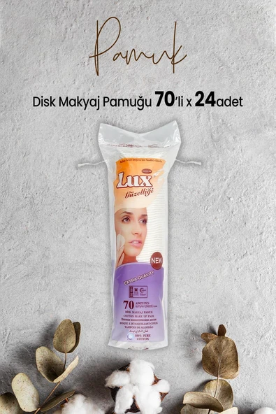 Lux Disk Makyaj Pamuğu 70'li x 24 Adet