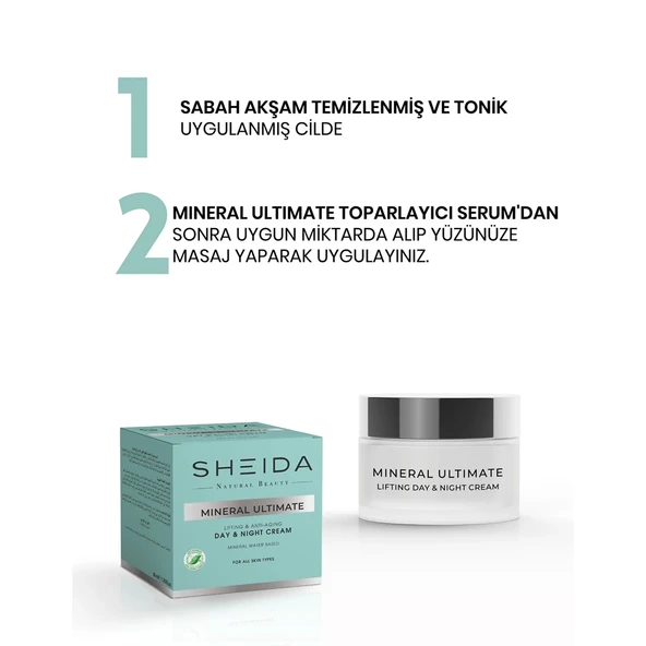 Sheida Mineral Ultimate Toparlayıcı Ve Yaşlanma Karşıtı Gündüz Ve Gece Kremi 50 ml - 4