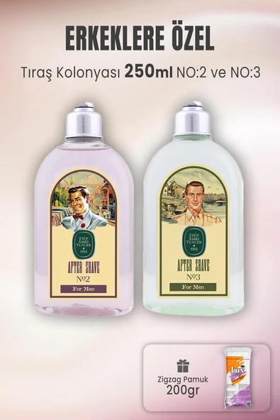 Eyüp Sabri Tuncer Tıraş Kolonyası No:2, No:3 ve Zigzag Pamuk 200 gr ürün görseli