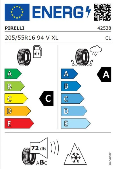 Pirelli 205/55 R16 94V XL Cinturato All Season SF3 Oto Dört Mevsim Lastiği (Üretim: 2025) - Resim 2
