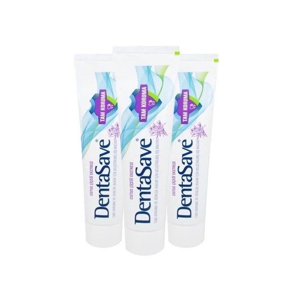 DentaSave Diş Macunu Tam Koruma Cıstus Çiçeği 75 ml x 3 ürün görseli