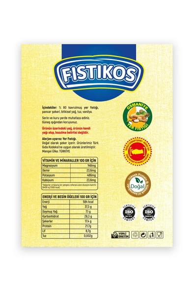 FISTIKOS Parçacıklı Yer Fıstığı Ezmesi 650 GR - 2