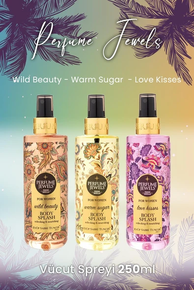 Eyüp Sabri Tuncer Vücut Spreyi Wild Beauty, Warm Sugar ve Love Kisses ürün görseli