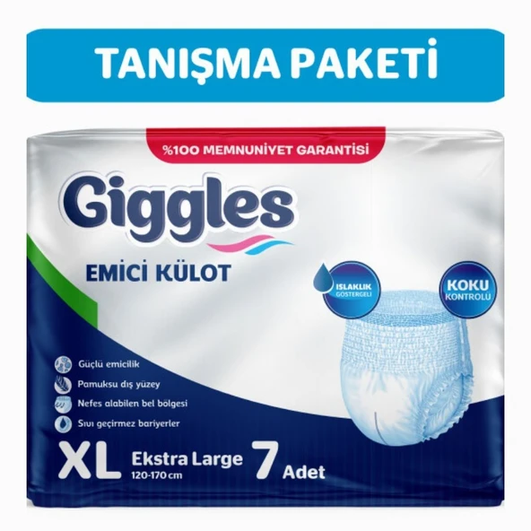 Giggles Yetişkin Emici Külot ExtraLarge 7'li 1 Paket 7 Adet