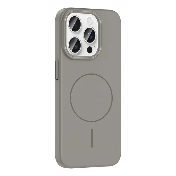 Apple iPhone 15 Pro Max Kılıf Magsafe Şarj Özellikli Redclick Ruby Silikon Kapak - 4
