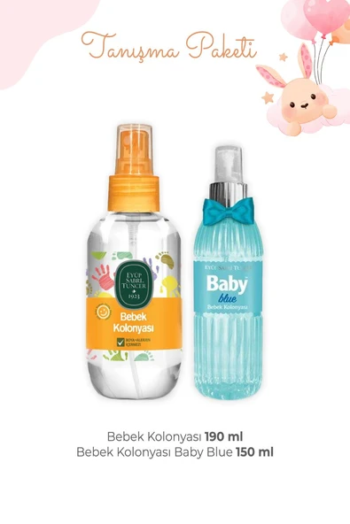 Eyüp Sabri Tuncer Bebek Kolonyası 190 ml ve Blue 150 ml ürün görseli