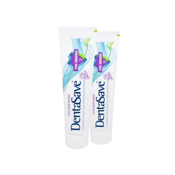 DentaSave Diş Macunu Tam Koruma Cıstus Çiçeği 75 ml x 2