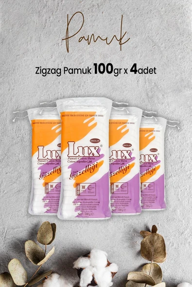 Lux Zigzag Pamuk 100 gr x 4 Adet ürün görseli