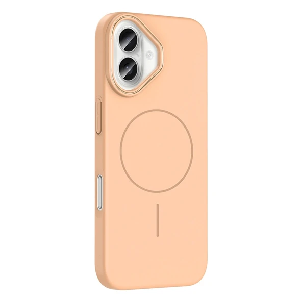Apple iPhone 16 Kılıf Magsafe Şarj Özellikli Redclick Ruby Silikon Kapak - 4