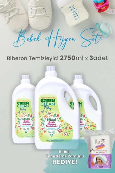 Green Clean Baby Likit Biberon Temizleyici 2750 ml x 3 Adet ve Hediyeli ürün görseli