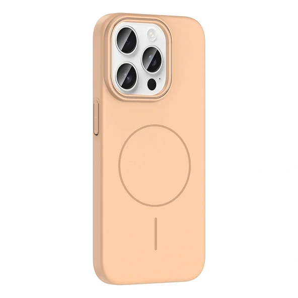 Apple iPhone 15 Pro Max Kılıf Magsafe Şarj Özellikli Redclick Ruby Silikon Kapak - 3