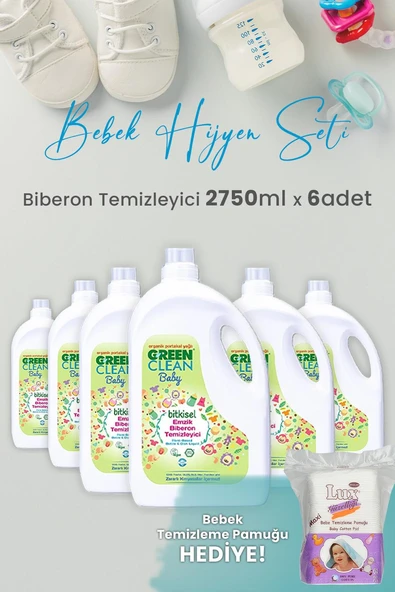 Green Clean Baby Likit Biberon Temizleyici 2750 ml x 6 Adet ve Hediyeli ürün görseli