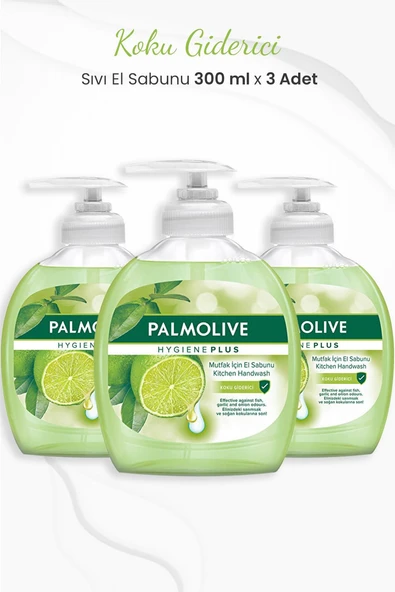 Palmolive Hygiene Plus Koku Giderici Sıvı Sabun 300 ml x 3 Adet ürün görseli