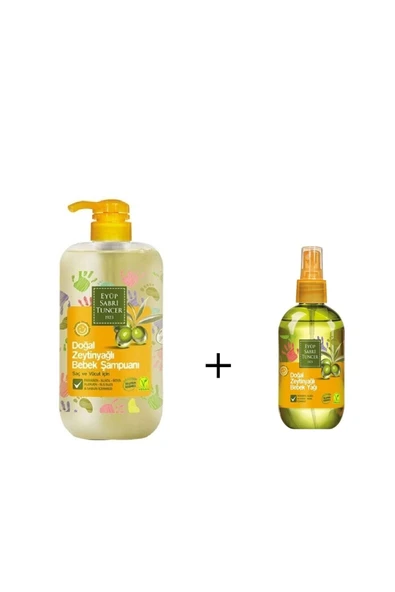 Eyüp Sabri Tuncer Bebek Şampuanı Zeytinyağlı 600 ml ve Bebek Yağı 280 ml