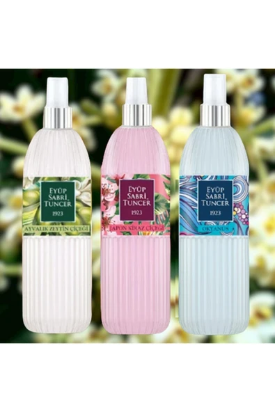 Eyüp Sabri Tuncer Okyanus, Japon Kiraz Çiçeği ve Ayvalık Zeytin Çiçeği Kolonyası 150 ML ürün görseli