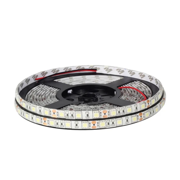 5metre Led şerit 5050 DC12V Yeşil renkli (60Led/M) IP65 ışık aydınlatma lambası hortum Kendinden yapışkanlı - 6