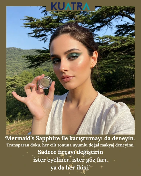 Cedarwood Pearl Krem Far, Eyeliner Doğal İçerikli, (Makyaj Beraberinde Çok Değerli Besleyici Cilt Bakımı) - 3