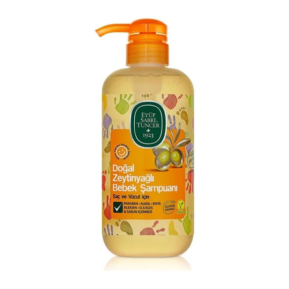 Eyüp Sabri Tuncer Doğal Zeytinyağlı Bebek Şampuanı 600 ml Pp Şişe ürün görseli