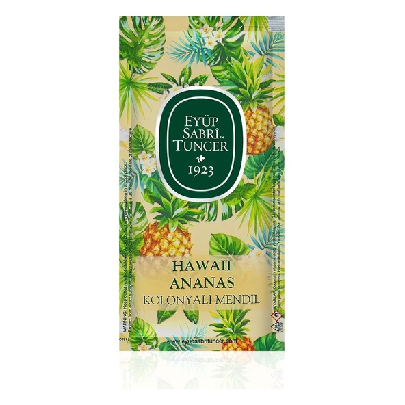 Hawaii Ananas Kolonyalı Mendil 150'li (Küçük Boy) - 2