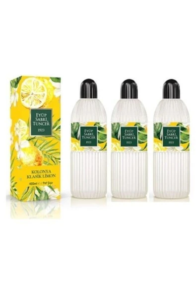 Eyüp Sabri Tuncer Klasik Limon Kolonyası 80 Derece Pet Şişe 400 ml x 3 Adet ürün görseli