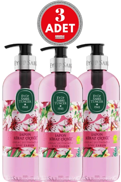 Eyüp Sabri Tuncer Japon Kiraz Çiçeği Sıvı Sabun 500 ml x 3 Adet ürün görseli