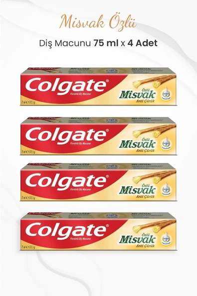 Colgate Misvak Özlü Diş Macunu 75 ml x 4 Adet ürün görseli