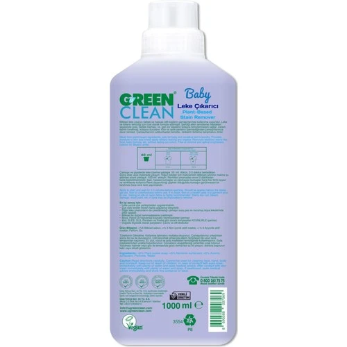 Green Clean Baby Leke Çıkarıcı 1000 ml - Resim 2