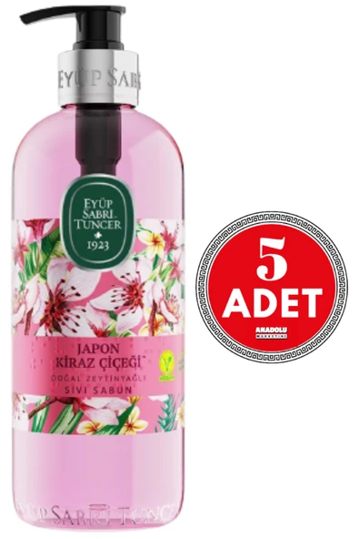 Eyüp Sabri Tuncer Japon Kiraz Çiçeği Sıvı Sabun 500 ml x 5 Adet ürün görseli