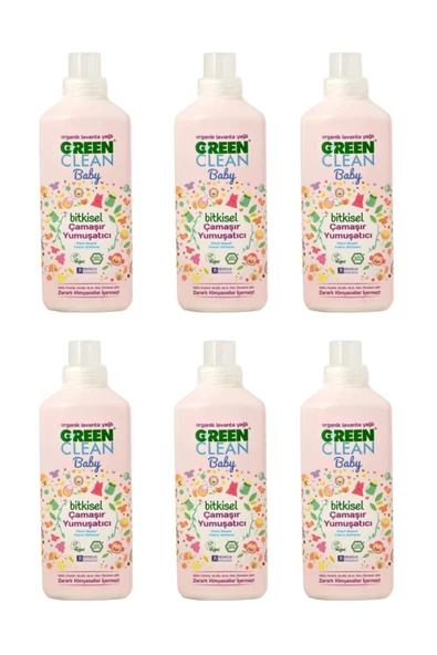 U Green Clean Baby Çamaşır Yumuşatıcı 1 L x 6 ürün görseli