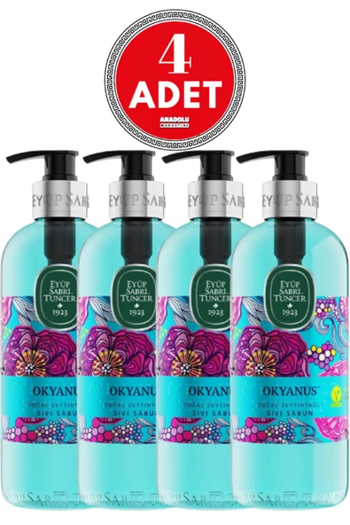 Eyüp Sabri Tuncer Doğal Zeytinyağlı Sıvı Sabun Okyanus 500 ml x 4 Adet ürün görseli