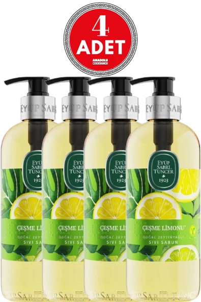 Eyüp Sabri Tuncer Çeşme Limonu Sıvı Sabun 500 ml x 4 Adet ürün görseli