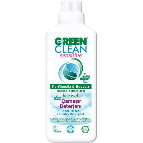 Green Clean Sensitive Çamaşır Deterjanı 1000 ml ürün görseli