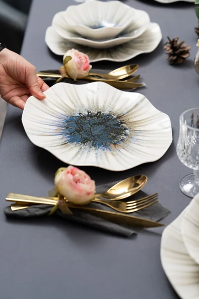 Güral Porselen 24 Parça Nesrin Elegant Yemek Takımı GBSNES24KY4101986 - 2