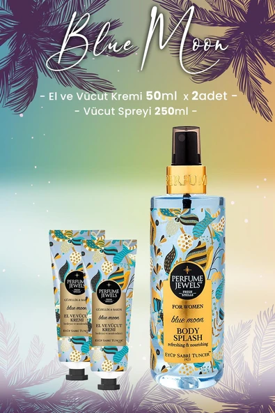 Eyüp Sabri Tuncer Blue Moon Vücut Spreyi 250 ml ve Krem 50 ml x 2 Adet ürün görseli