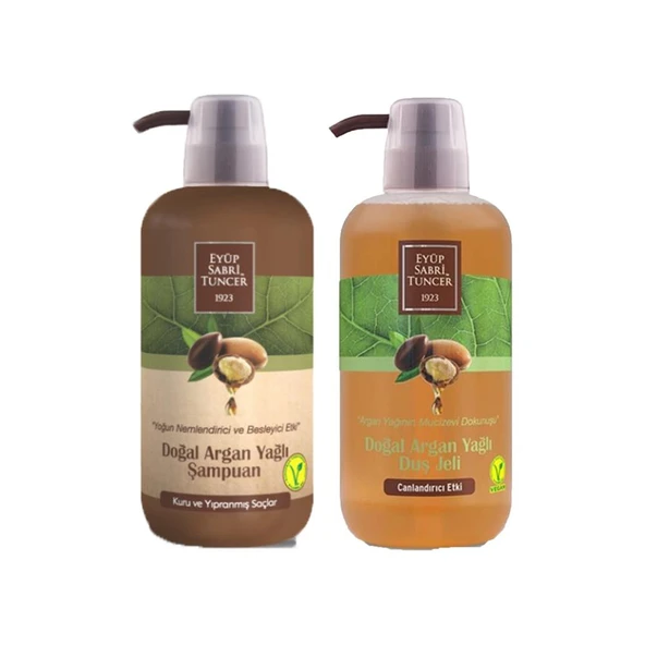 Eyüp Sabri Tuncer Doğal Argan Yağlı Şampuan ve Duş Jeli 600 ml ürün görseli