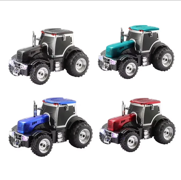 WSTER WS-560  Traktör Görünümlü Taşınabilir Kablosuz Bluetooth Hoparlör ve Rady - 6