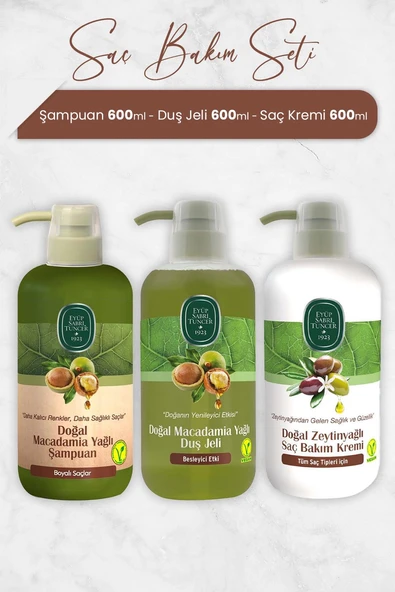 Eyüp Sabri Tuncer Doğal Macadamia Yağlı Şampuan 600 ml ürün görseli