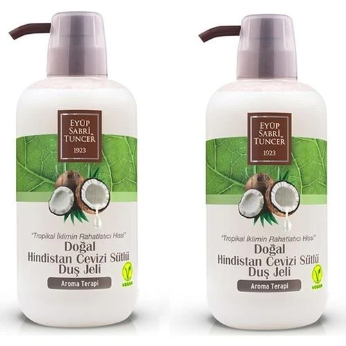 Eyüp Sabri Tuncer Doğal Hindistan Cevizi Sütlü Duş Jeli 600 ml x 2 ürün görseli