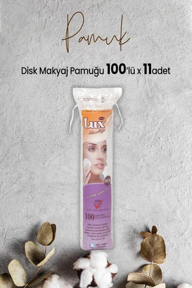 Lux Disk Makyaj Pamuğu 100'lü x 11 Adet